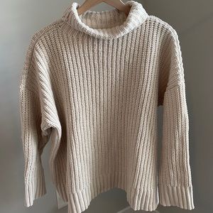Aerie Oversized Chenille Turtleneck Sweater